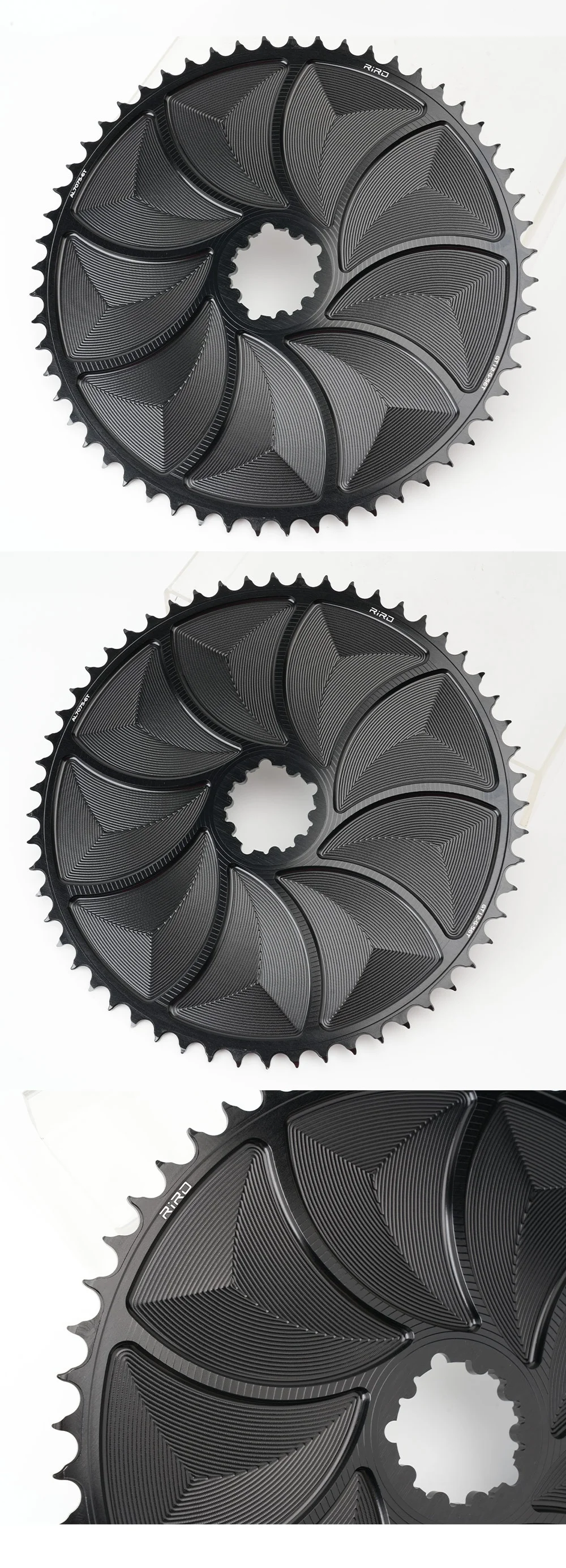 RIRO 3-Bolzen Direktmontage Fahrradkettenblatt Rennrad Narrow Wide Kettenrad 1mm Offset Rennrad Gravel Bike Kettenblatt für SRAM – Detail 13