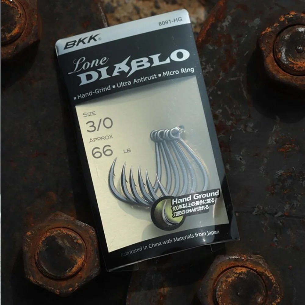 BKK Lone Diablo Single Fishing Hook, 8091-5X-HG