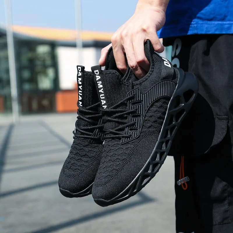 

Мужские кроссовки на шнуровке, нескользящие спортивные кроссовки, увеличивающие рост, повседневная обувь для бега и повседневного ношения