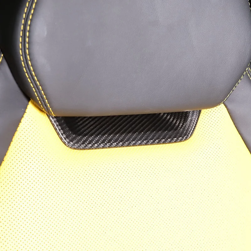 For Lamborghini URUS 2018-2021 Carbon Fiber Car Seat Headrest Front Decorative Cover Protection Accessories