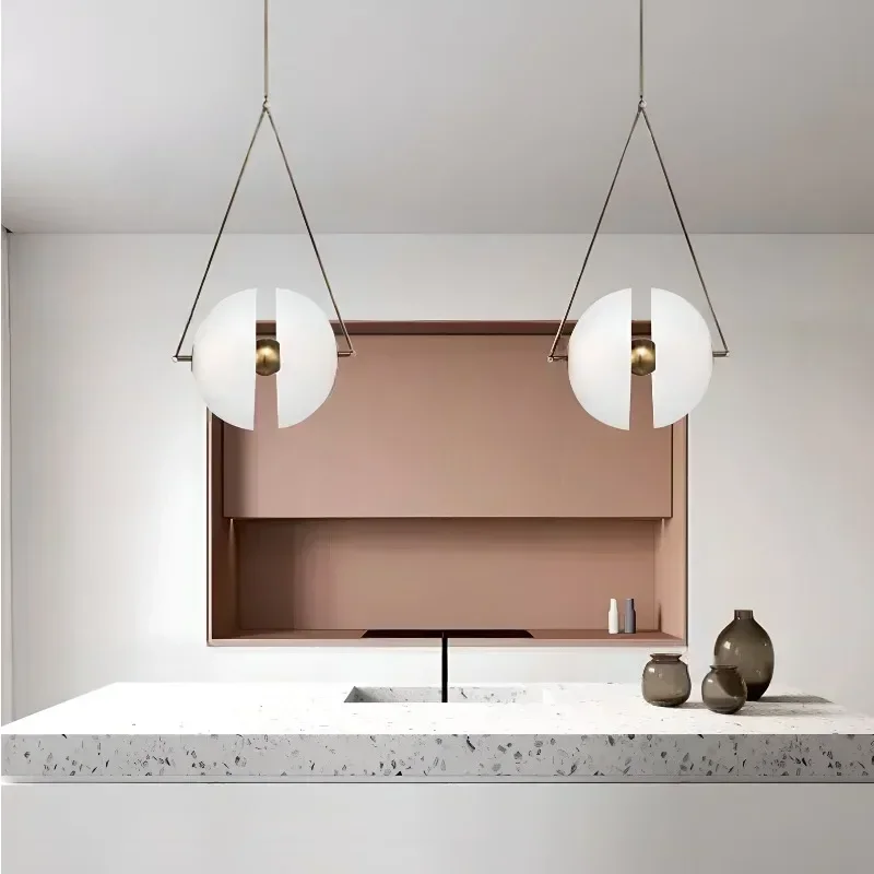 

Minimalist Glass Chandelier Creative Hanging Lamps Dinning Table Living Room Lamp Home Decor Modern Nordic LED Pendant Lights