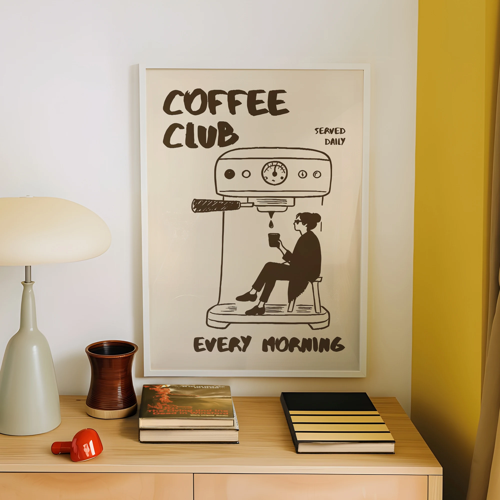 1pc CoffeeClub VintageCoffee A - Custom Map Poster 评论和价格