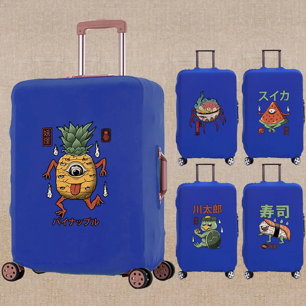 Luggage Cover Fashion Elasticity Travel Accessory Cute Monster Print Trolley Protective Case Apply To 18-32 Inch Suitcase Covers