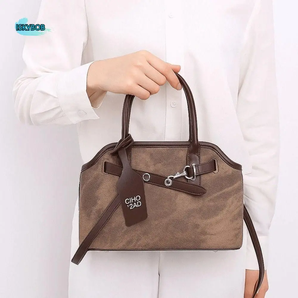 

Модная однотонная сумка в виде ракушки с ремнем, роскошная большая вместительная сумка в стиле ретро, сумка для подмышек, сумка на плечо в корейском стиле, дорожная сумка для девочек