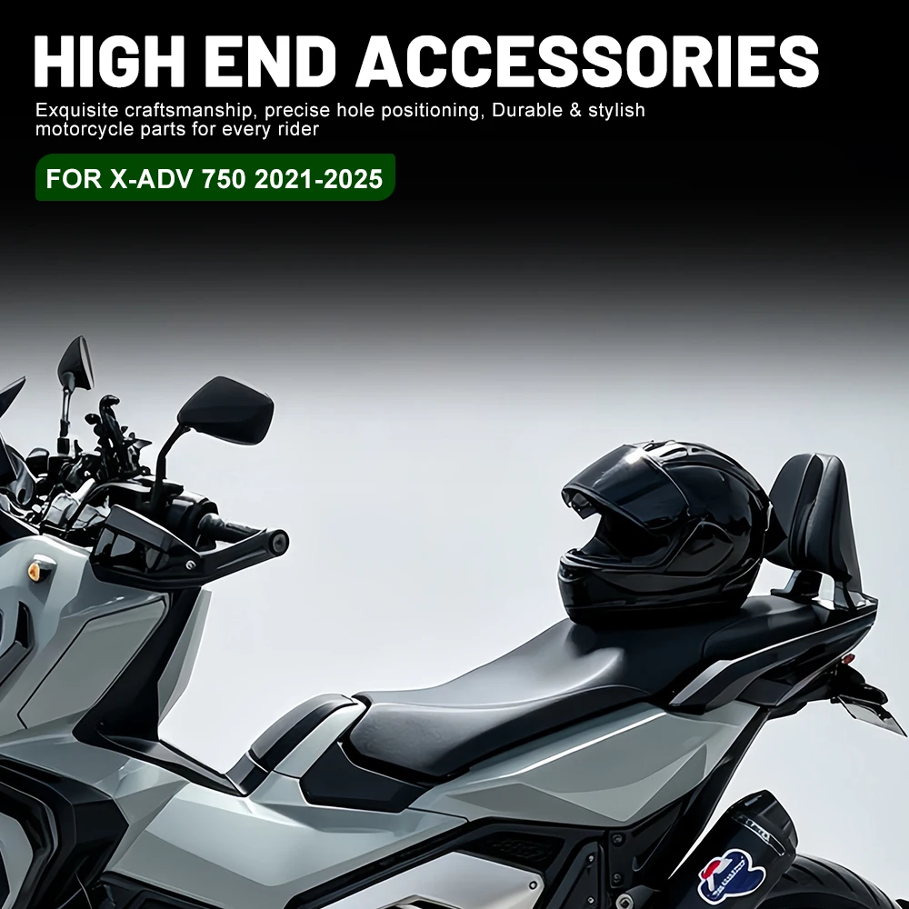 

New Motorcycle Rear Passenger Seat Backrest Cushion Back Rest Pad For Honda X-ADV 750 2021-2025