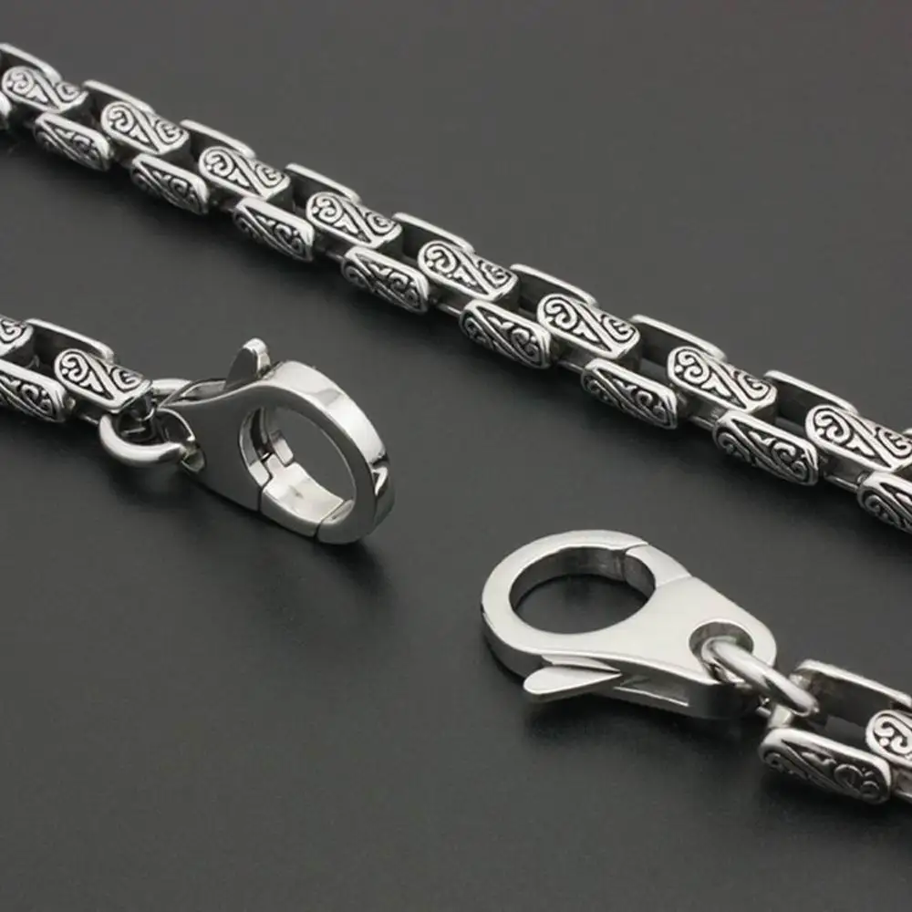Mens Stainless Steel KeyChain Biker Wallet Chain Punk DIY Accessory 5A020WC 3P3
