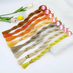 Long Doll Hair Soft Silk Synthetic Heat-resistant Wig BJD Rooting Doll Hair Cosplay Aaccessories