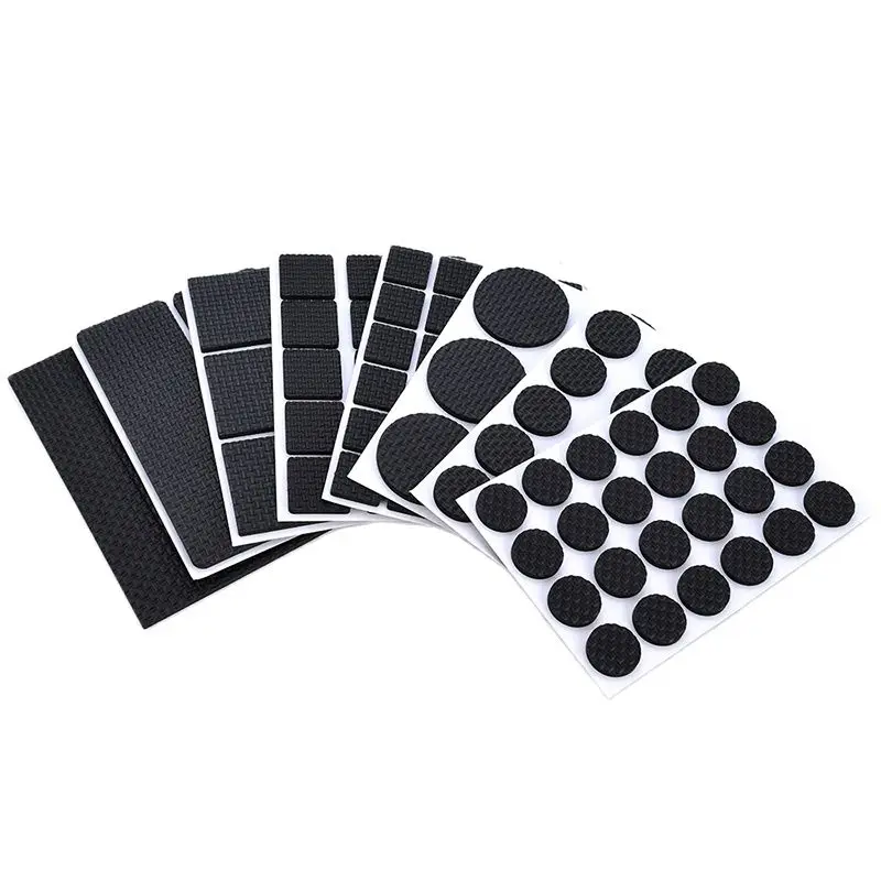 KAK 1-24 Uds. Alfombra autoadhesiva para patas de muebles, almohadillas de fieltro, alfombrilla antideslizante, amortiguador de parachoques para silla, Protector de mesa, Hardware