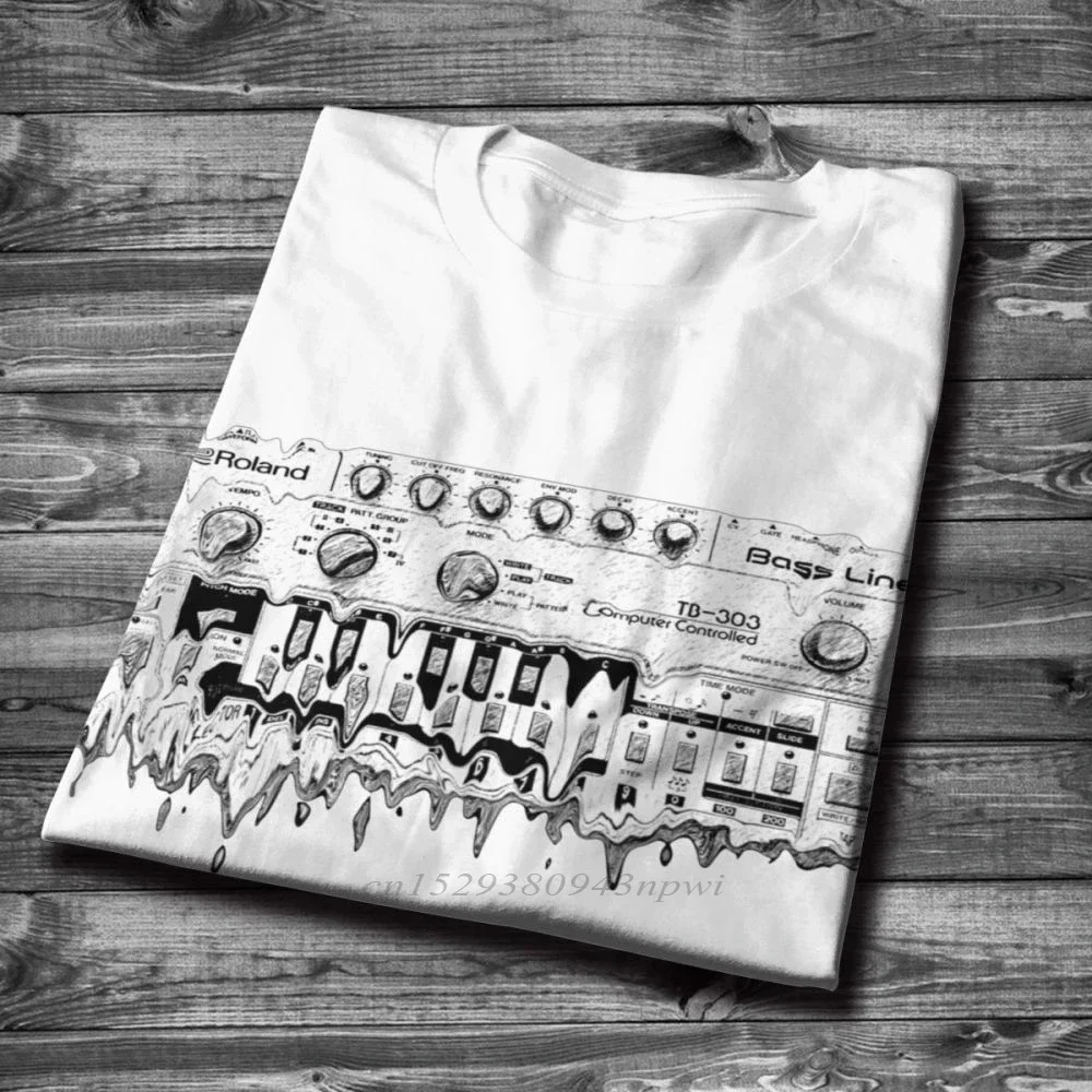 Synthesizer Roland TB 303 T Shirt Synth Analog Korg Techno Electronic Music Tee Young Design Big Size Homme T-Shirt