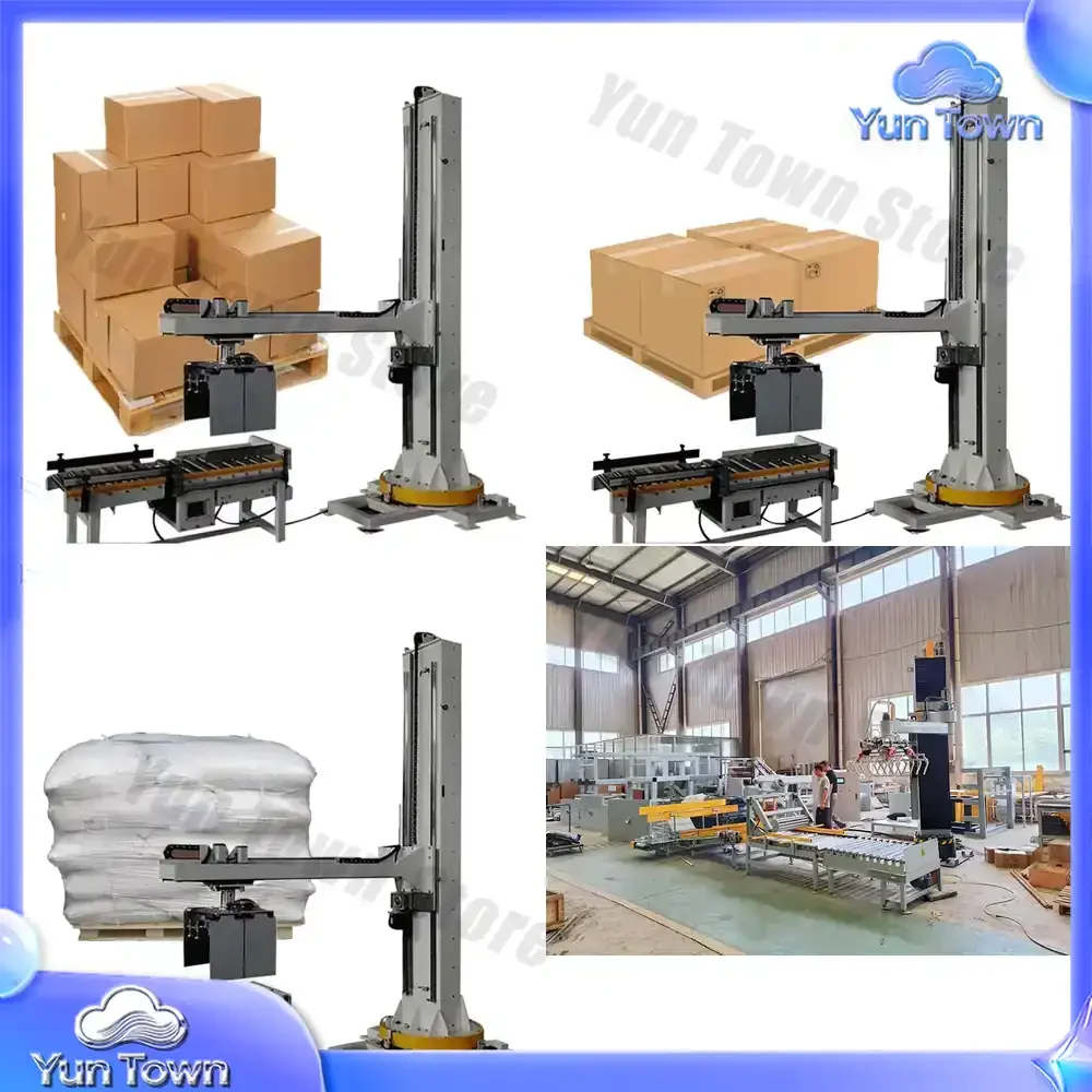 Column Robot for 20kg 50kg Bag Palletizer Automatic Palletizing System Electric Packaging Line for Plastic Pallet Industrial