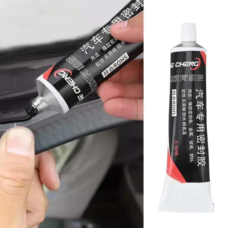 Car Black Sealant Silicone Rubber Waterproof Hi-Temp RTV Silicone Gasket Oil High Adhesion Universal Auto Adhesive Repair Tool