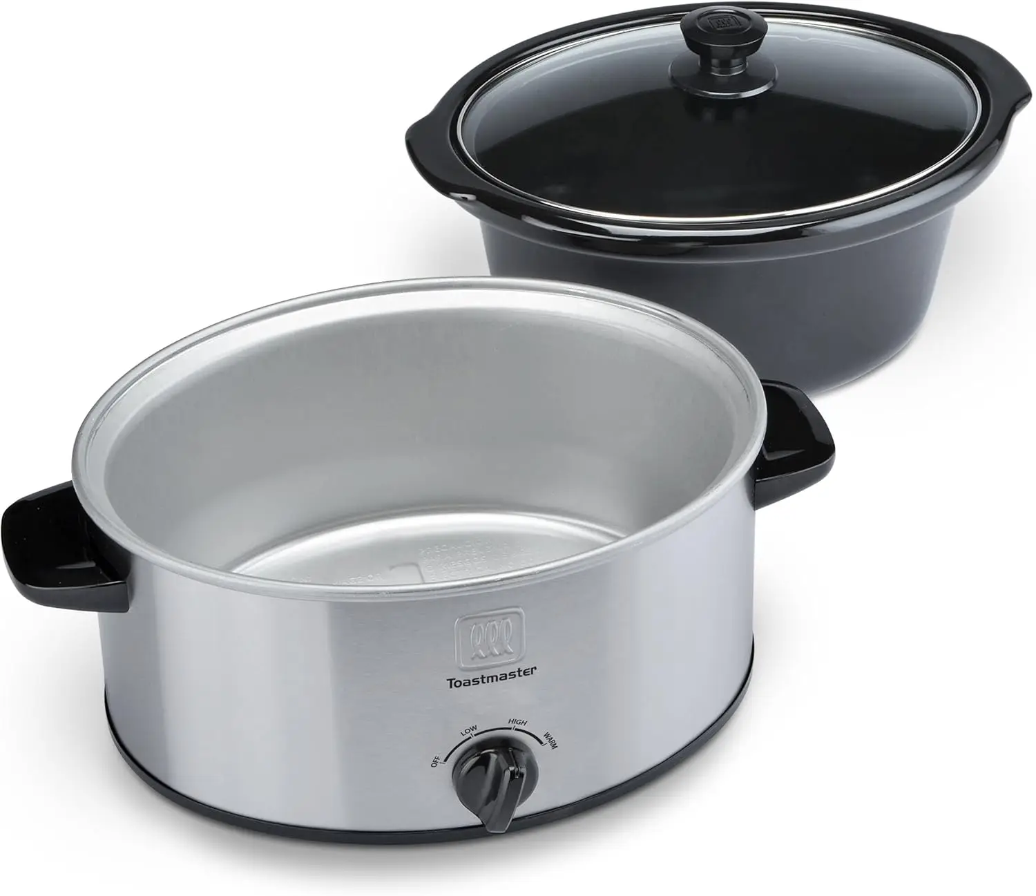 طباخ بطيء من الفولاذ المقاوم للصدأ ، 5 كوارت