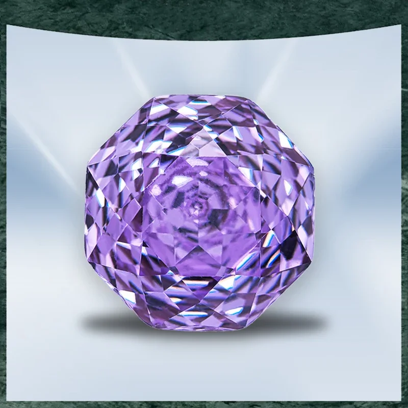 

Cubic Zirconia Special Rose Cut Lavender Color Gemstone Bead Wholesale and Retail for Diy Ring Necklace Earrings Main Materials