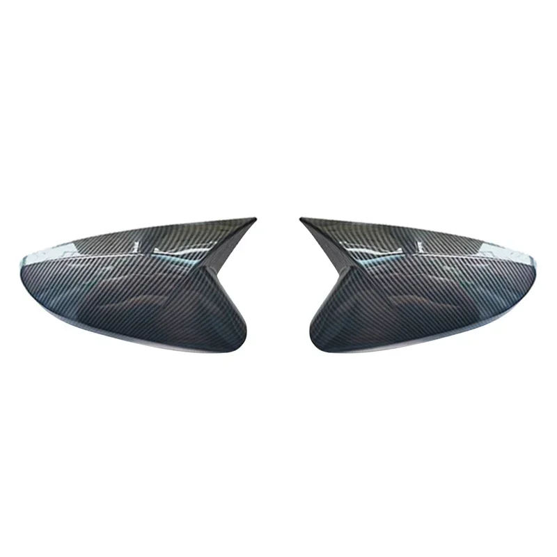 Carcasa protectora para espejo retrovisor, bocina decorativa de fibra de carbono cromada para exterior, ABS, para Hyundai Elantra 2012-2018