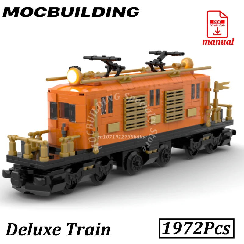 Deluxe Train Model Display Locomotive Engine Set Bag Car Club Car Blocks MOC Building Toys Observation Car Bricks Gifts Presents