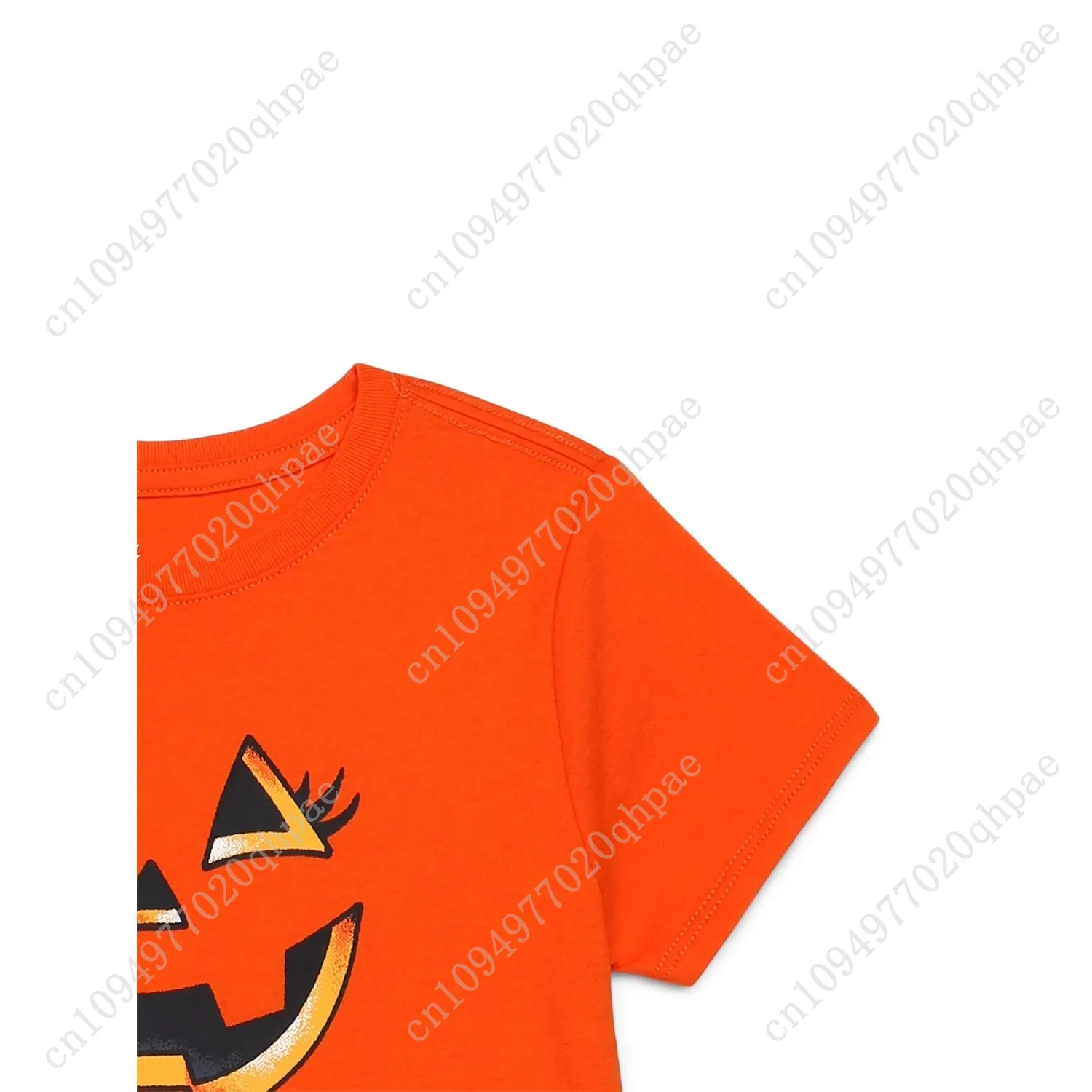 تي شيرت برسومات الهالوين للفتيات بأكمام قصيرة من الطريق للاحتفال، مقاسات 4-18 #3