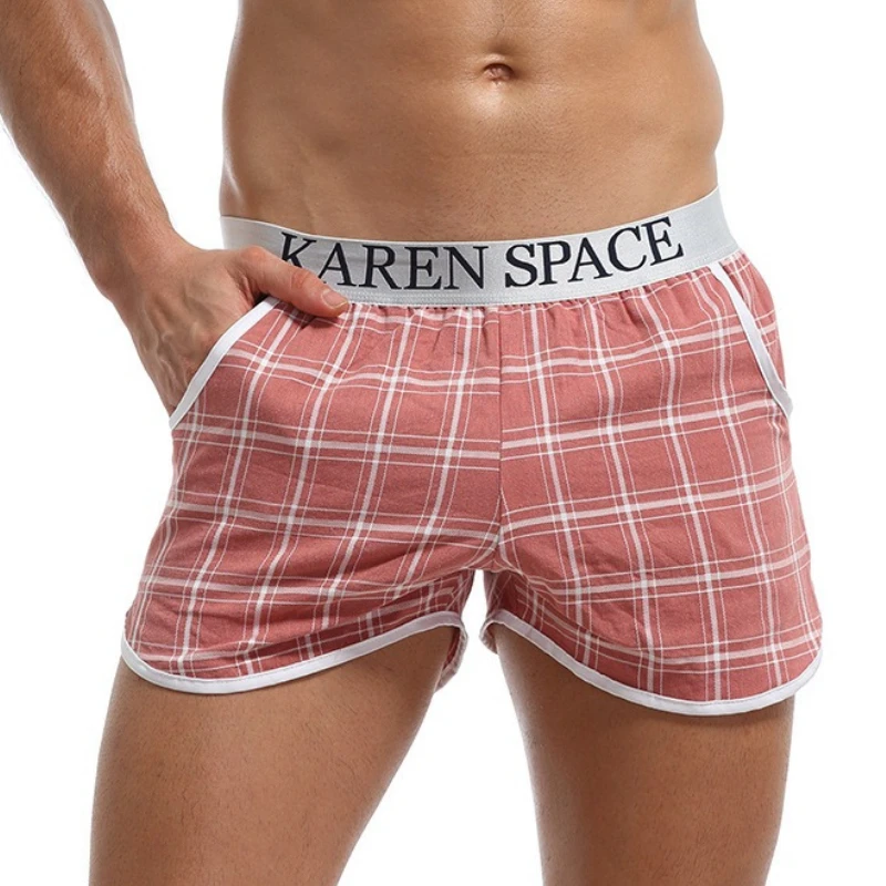 

Men Cotton Underwear Bulge Pouch Trunks Breathable Soft Boxers Briefs Comfortable Boxers Hombre Male Underpants Loose Homewear