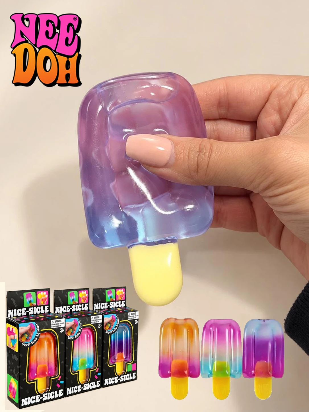 NeeDoh 40 Styles Squishy Toy Slow Rising Sensory Fidget Stress Relief Squeeze Toy Ice Cube Pizza Cake Jellyfish Bear Popsicle
