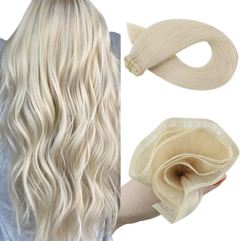 [Laatste 12 Maanden] Ugeat Plat Zijde Haar Inslag Maagdelijke Menselijk Haar Inslag 100% Naaien In Haar Inslag Hair Extensions