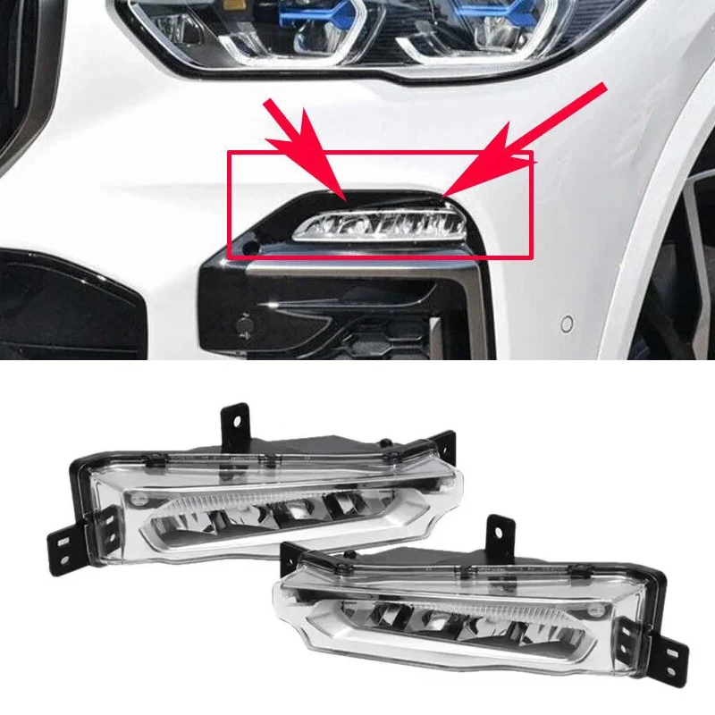

NEW For BMW X5 X6 X7 G05 G06 G07 M50i 40iX 50iX LH RH LED Fog Light 63177406365,63177406366