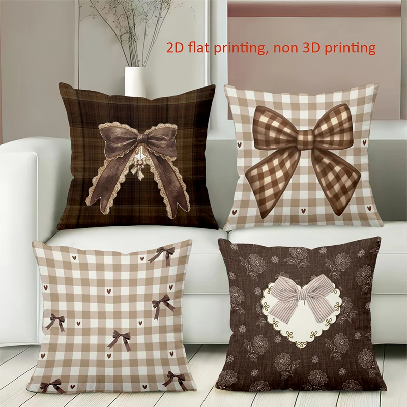 Brown Bow Patterned…