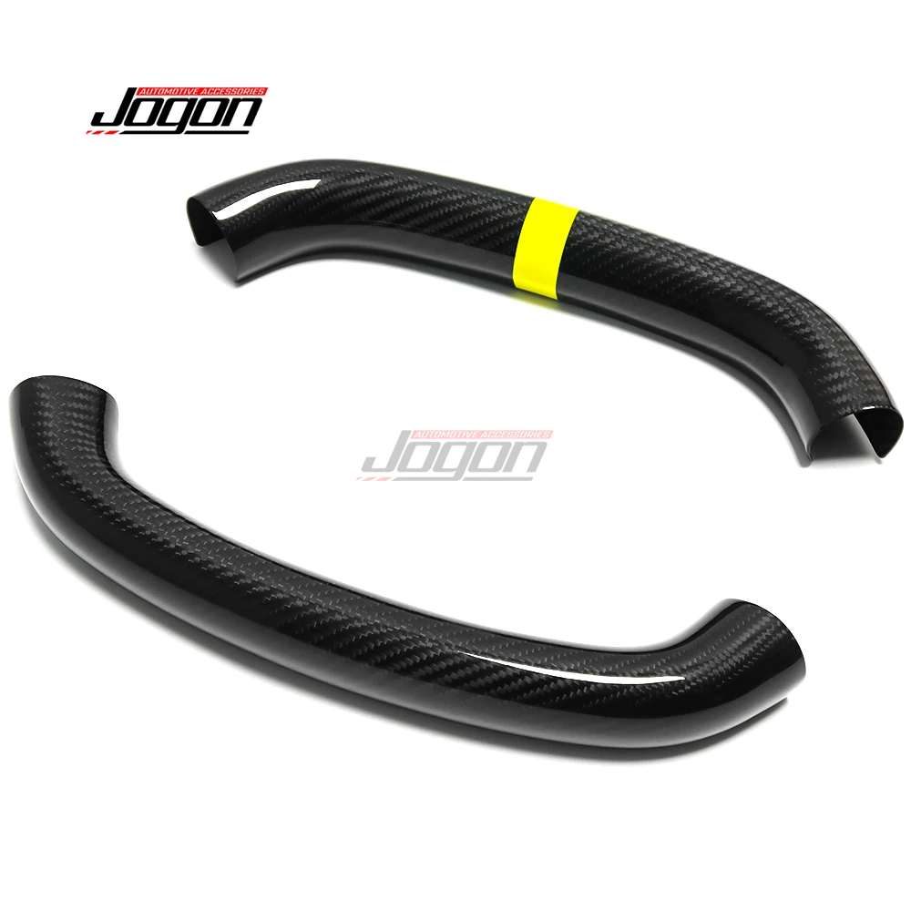 Yellow Color Carbon Fiber For Corvette C8 Coupe 2020 2021 2022 2023 2024 Steering Wheel Booster Cover Auto Anti-skid Cover Trim