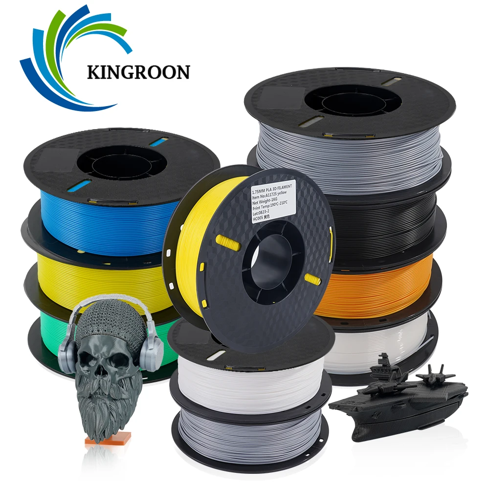 Imagem -02 - Kingroon-branco Filamento de Plástico para Impressora 3d Material Petg Kp3s Kp3s Pro Kp5l 1kg 175 mm