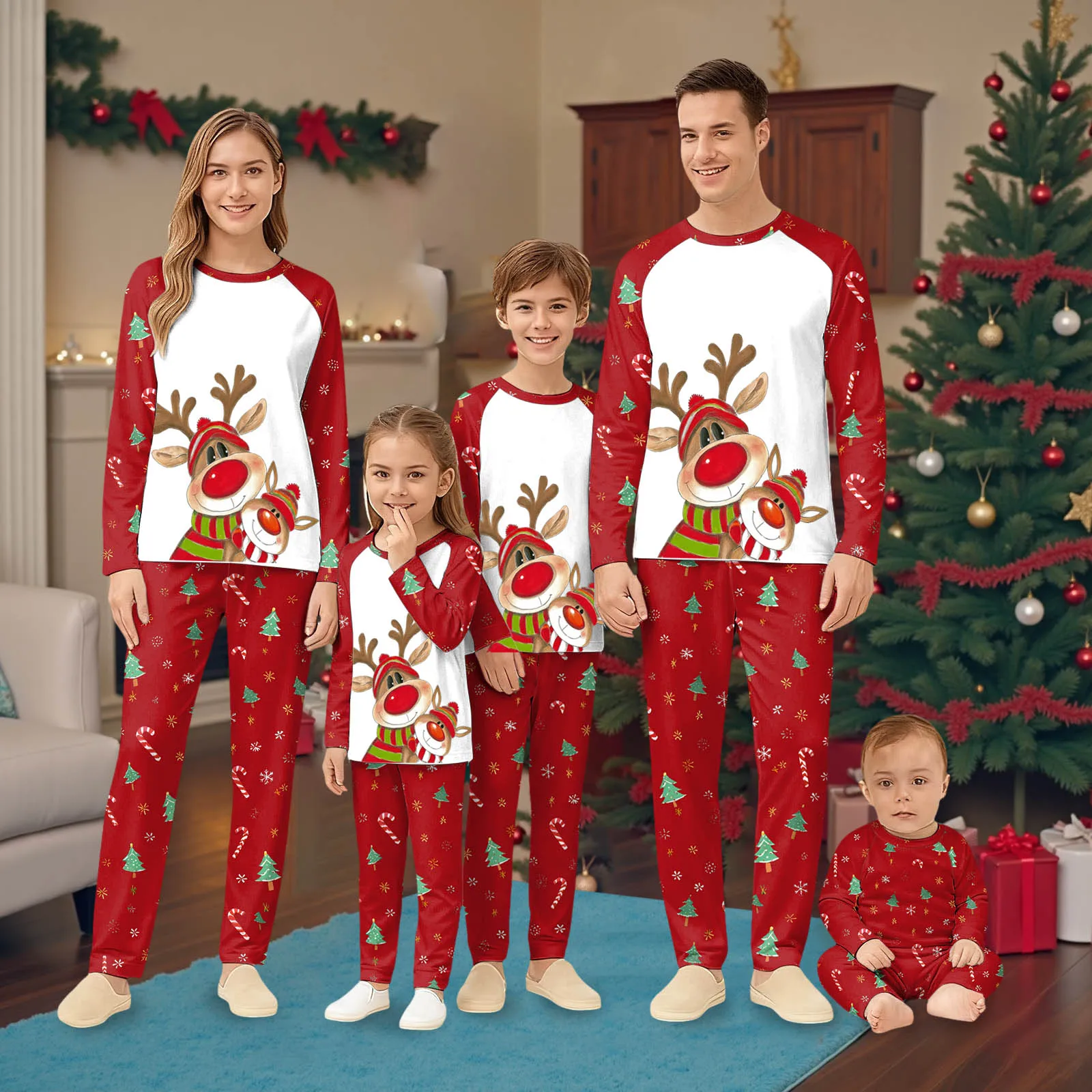 

Hot Christmas Pyjamas Set For Family Christmas Pyjamas Christmas Pyjamas Long Sleeve Long Bear Matching Family Christmas Pajamas