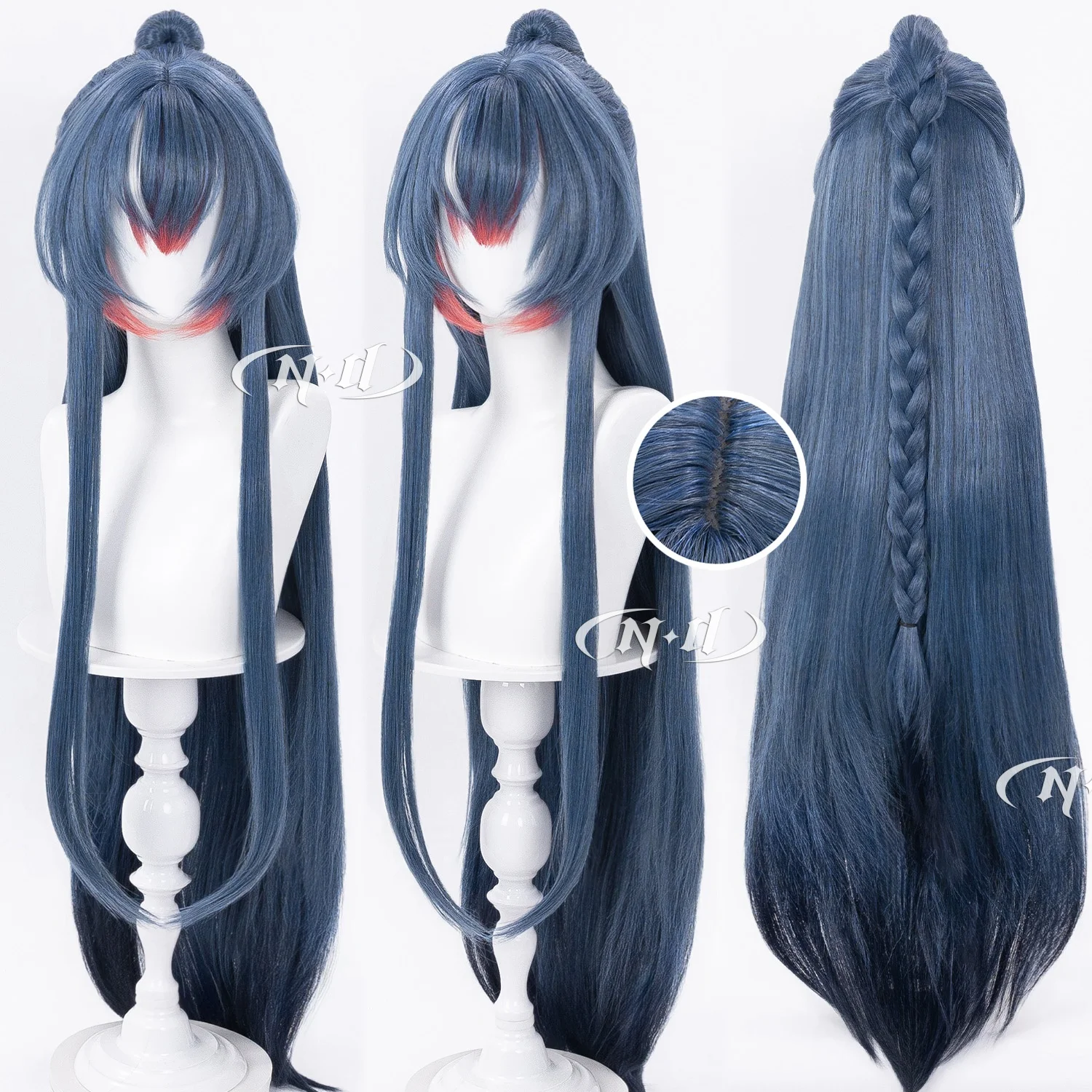 

Парик для косплея ND Brand Ling Arknights, термостойкий, для Comic-con, Хэллоуина, костюмированных вечеринок