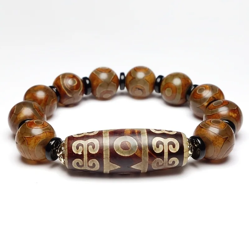 

Retro Dzi Bead Bracelets, Men's and Women's Fashion Bracelets, Unisex Jewelry.