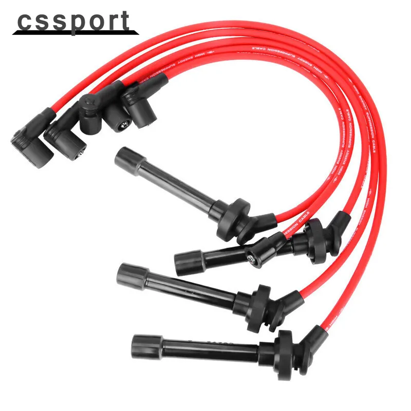 

SPARK PLUG WIRE SET FOR HONDA CIVIC DEL SOL 92-00 EG EK EJ D15/D16 SPIRAL CORE