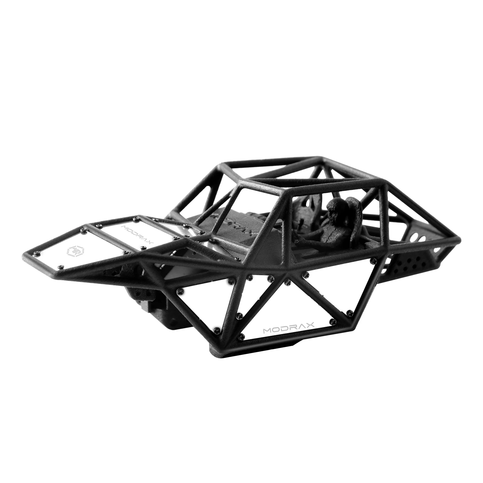 ModRax MR30-Rock Spider Body Shell for SCX30, Nylon Crawler Body & Stainless Steel Armor Include Mini Driver Figure & Scale Seat