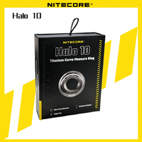Nitecore Halo 10 alloyRing Titanium Curve Measure 10CM Curve Measurement Tool EDC Fidget Toy Pendant Ornament