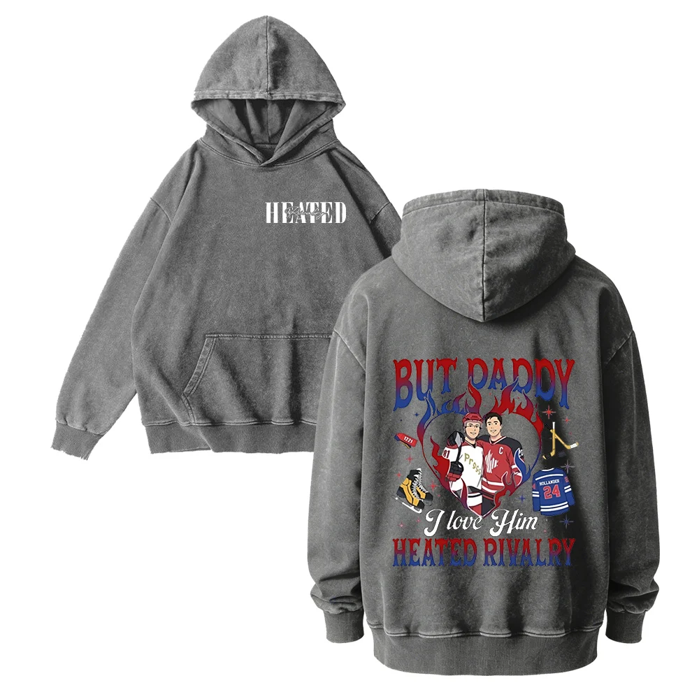 

Толстовка с принтом Heated Rivalry, винтажный стиль, хлопок, для мужчин и женщин, хип-хоп, спортивная, высокое качество, модный пуловер, свитшот