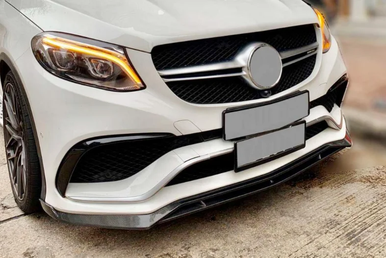 Carbon Fiber Front Bumper lip For Mercedes-Benz GLE-Class GLE 63 AM G 2015-2018 Front lip Car Accessories