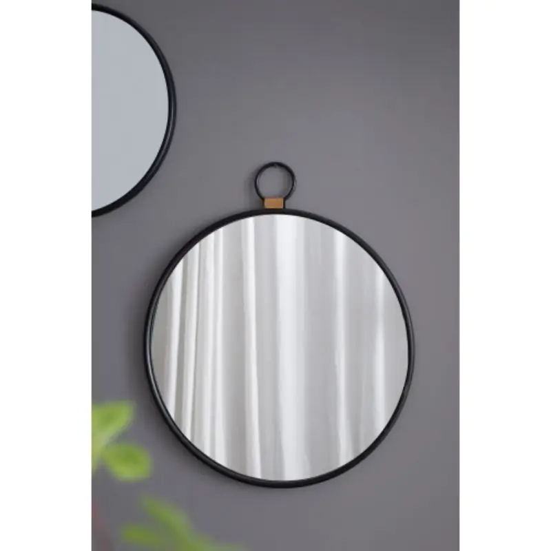 Black frame wall mirror, contemporary minimalist accent mirror, for living room, foyer, entryway, bedroom