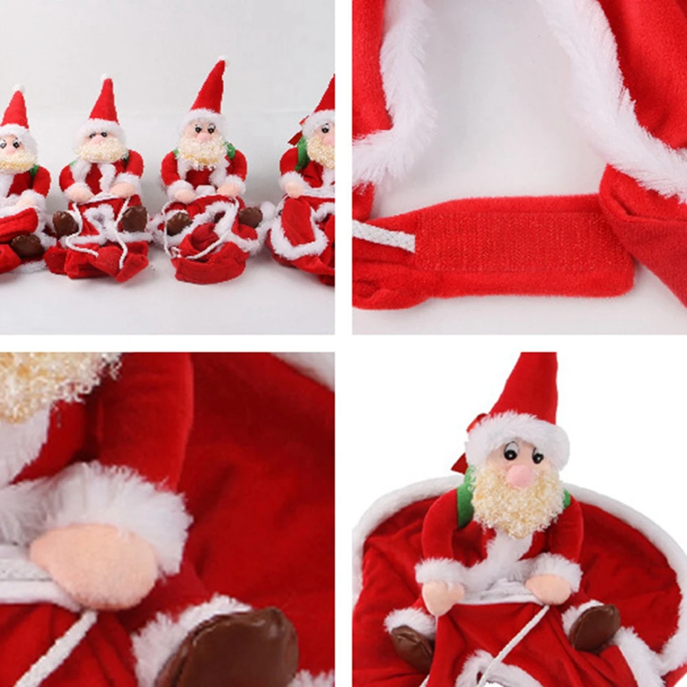 Christmas Dog Costume Funny Christmas Santa Claus Riding on Dog Pet Cat Holiday Outfit Clothes Dressing up for Halloween Xmas