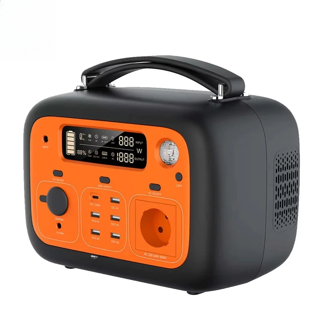 *Solar Generator P501 505Wh Lifepo4 Mobile Phone Outdoor 150000 Mah Power Bank Fast Charging Mini Power Station Portable 500W