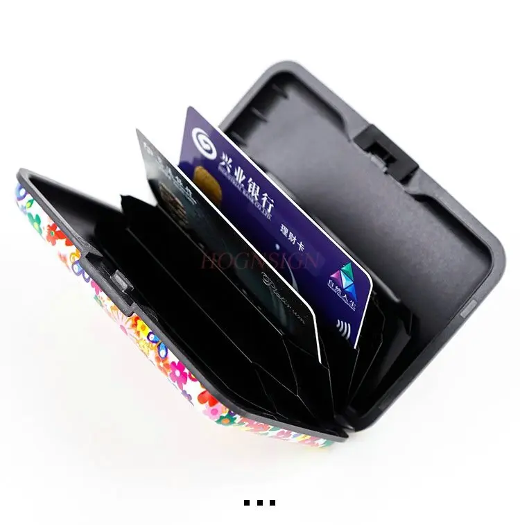 1pcs Portable ID card storage box, bank card, ID card, meal card, bus card, simple small 3-inch card box