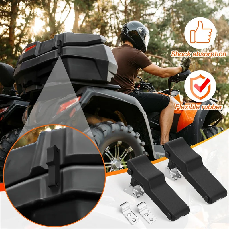 A76K Front Storage Rack Rubber Latch, 8 Pcs Flexible Draw Latch With Keeper For Cooler, Boat Compartment Cargo Box
