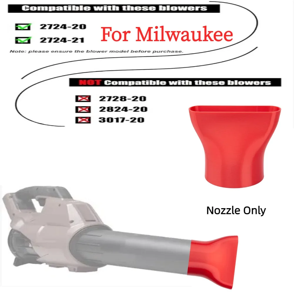 

Leaf Blower Tip Nozzle Adapter for Milwaukee 2724-20 2724-21 18V Blower Flat Tip FOR Clean Yard/Lawn/Gardening(Nozzle Only)