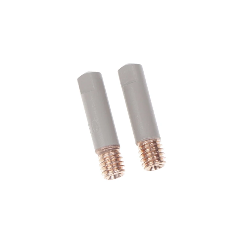 2Pcs/Set 15AK Welding Contact Tips New Coating Protect 25mm M6 Gas Nozzle Tip 0.8mm-1mm MIG Welding Torche Welding Tool Parts