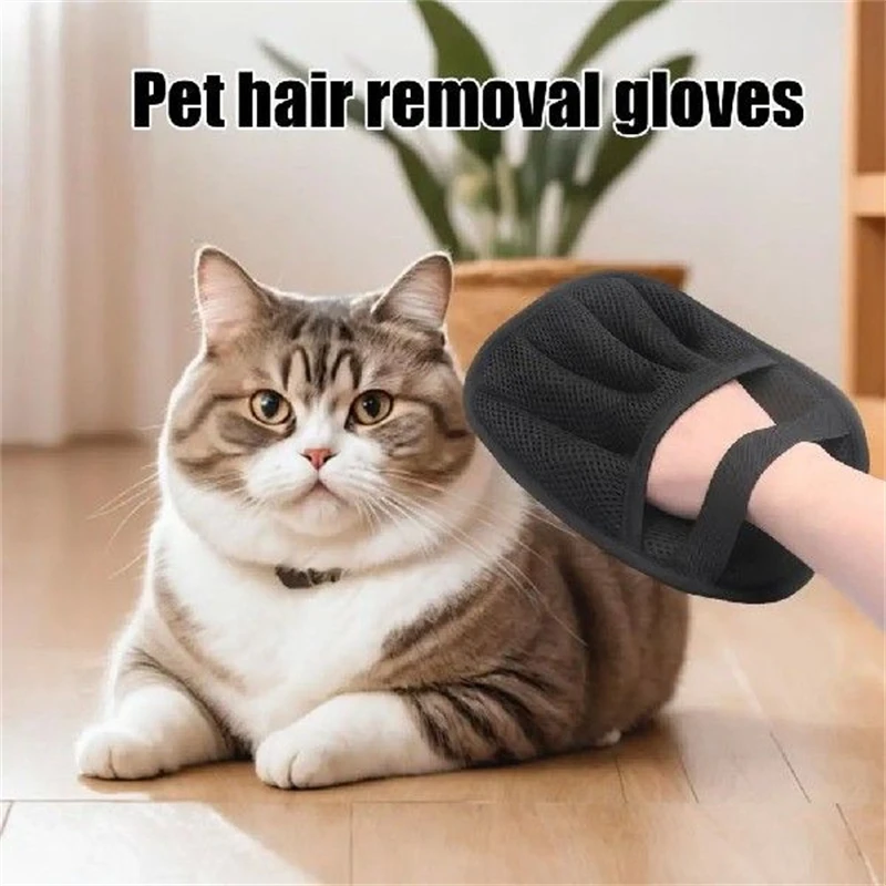 1pc  Pet Hair Remover Gloves for Home Use Dual Brush Static Eliminator for Easy Hair Removal And Sticky Hair Collection