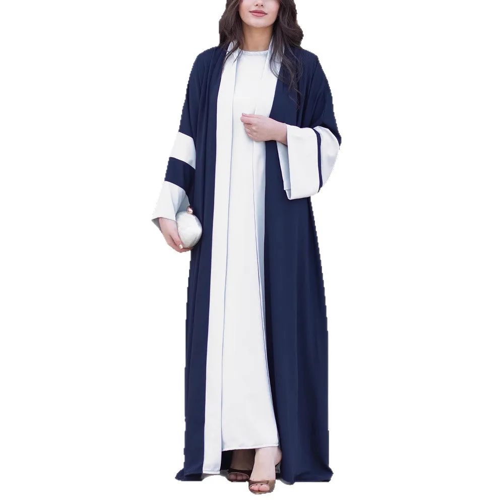 

(two-piece set) Middle East Amazon robe Arab women's clothing abaya fashion new color matching Saudi Arabia Dubai cw26584