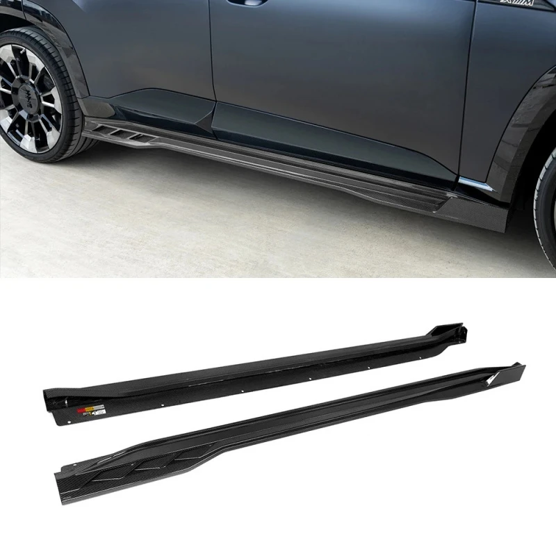 Premium SQ Style Autoclave Prepreg Dry Carbon Fiber Side Skirts Rocker Panel Trim Universal Vehicle Exterior Modification Auto P