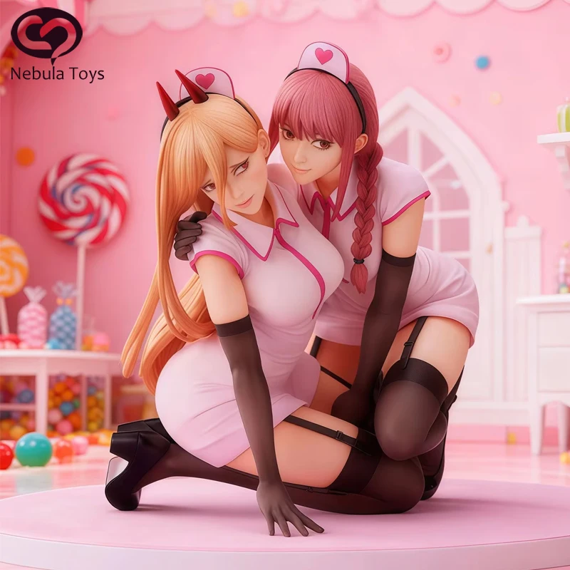 

14cm Chainsaw Man Anime Figure Power‌ Makima Figures Pvc Statue Collection Model Desk Decoration Dolls Boys Birthday Toys