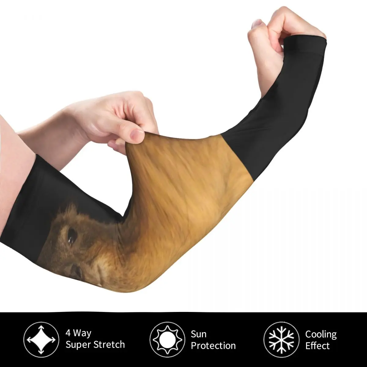 صورة روك هيراكس - داسي لطيف مصاص دماء البطاطس في الهواء الطلق أكمام أذرع تبريد الشمس فوق البنفسجية غطاء للحماية الصيف الحرير الجليد ركوب الدراجات أكمام الوشم #4