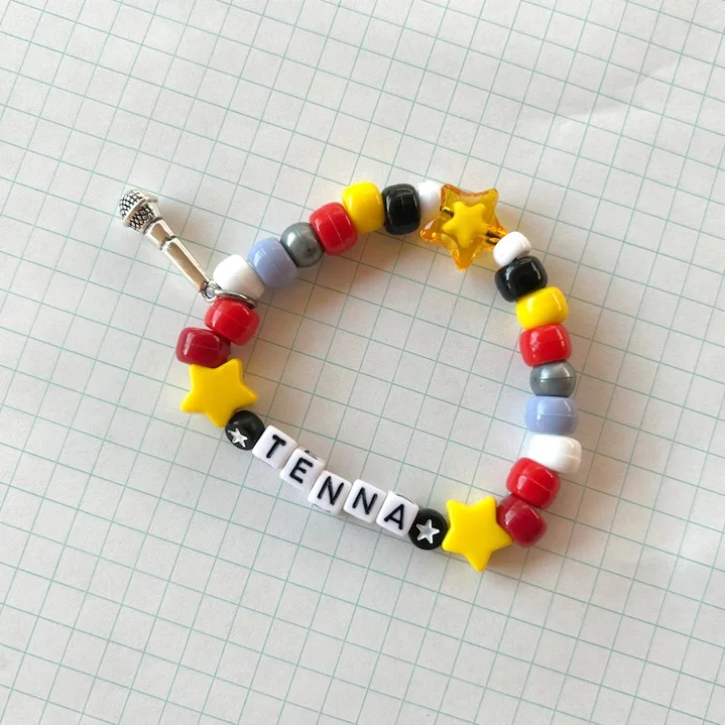 

Y2K D-eltarune TV Time Beaded kandi Bracelet - Handmade Kawaii Jewelry for Fans