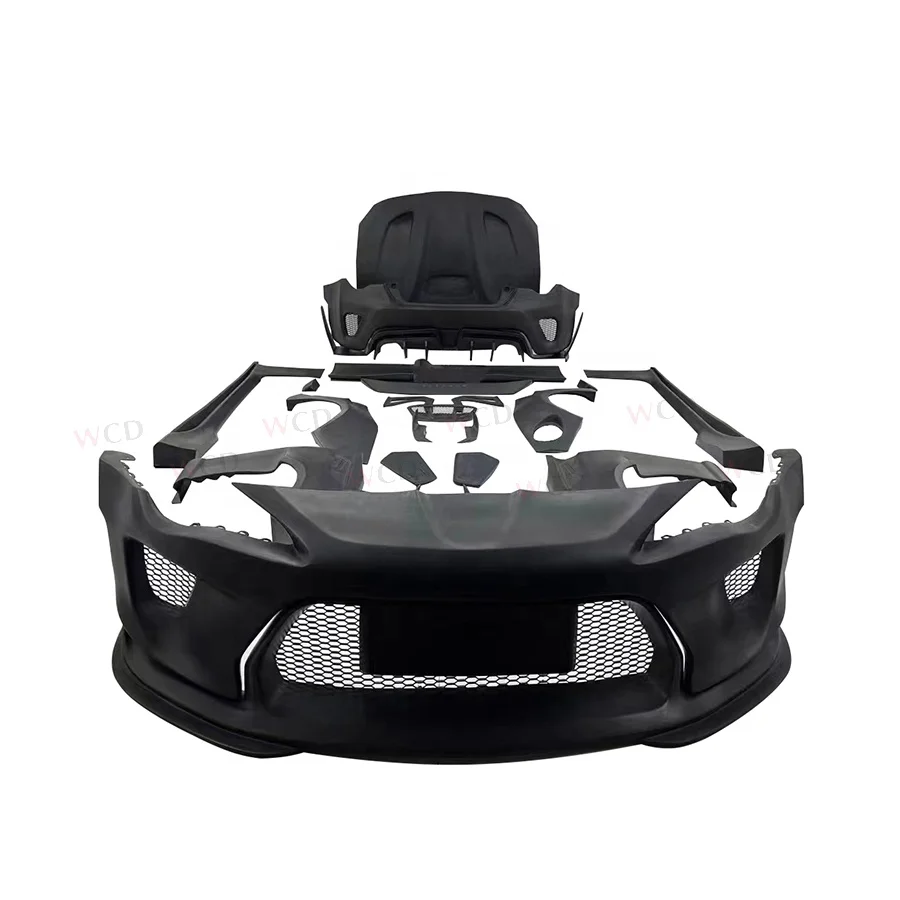 FRP Bodykit forToyota GT86 BRZ Upgrade Robot Style Wide Body Kit Front Bumper Lip Rear Lip Side Skirts Spoiler Diffuser