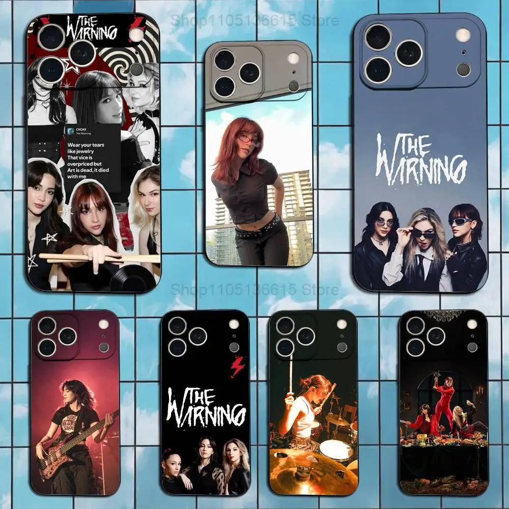 

Band T-THE W-Warning Rock Case For iPhone 17,16,15,14,13,12,11 Air,Plus,Pro Max,XS,X,XR,SE,Mini,8,7,Soft Silicone Black Cover